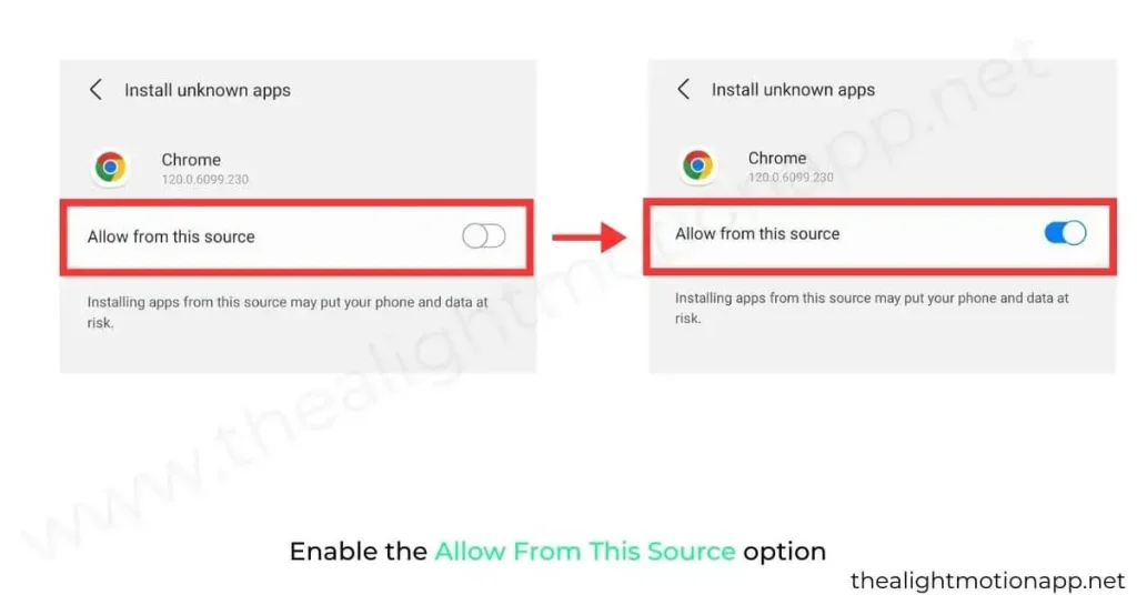 Enable the Allow From This Source option